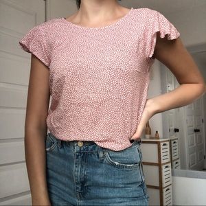 Pink floral top